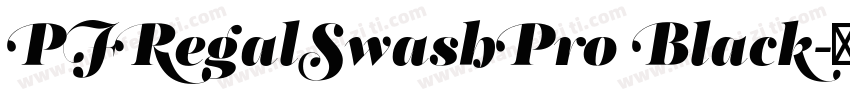 PFRegalSwashPro Black字体转换